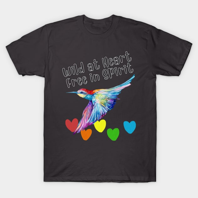 Hummingbird Heart T-Shirt by Whiskers and Wings